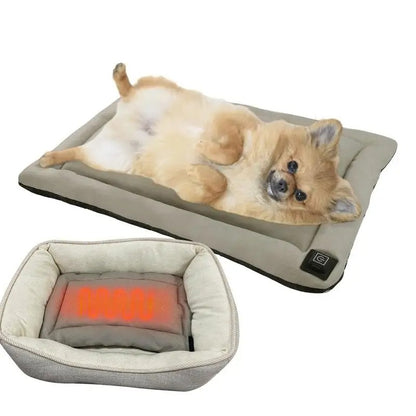 Luxury Heated Pet Bed Insert - USB-C - Overheat Protection