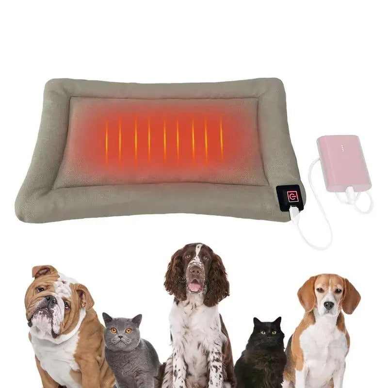 Luxury Heated Pet Bed Insert - USB-C - Overheat Protection